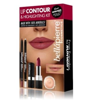 Bellápierre Cosmetics Make-up Sets Lip Contour & Highlighting Kit Makeup Base 8,5 g + Highlighter Pencil 1,8 g + Gel Lip Liner Nude 1,8 g + Mineral Lipstick Catwalk 3,5 g 1 Stk.