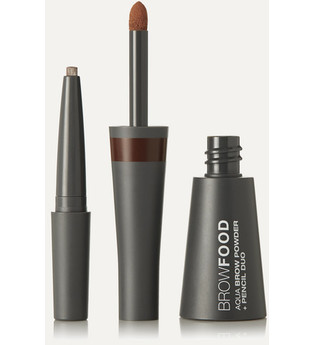 LashFood - Browfood Aqua Brow Powder + Pencil Duo – Brunette – Augenbrauen-set - Braun - one size