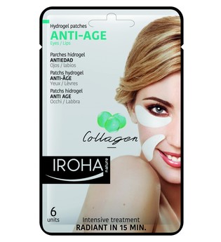 Iroha Pflege Gesichtspflege Anti-Age Hydrogel Patches Eyes / Lips 6 Stk.