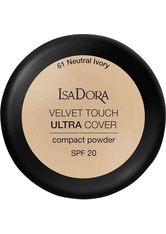 Isadora Velvet Touch Ultra Cover Compact Powder SPF 20 61 Neutral Ivory 7,5 g Kompaktpuder