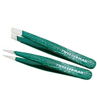Tweezerman Brow Tools Micro Mini Brow Set Emerald Shimmer 2 Artikel im Set