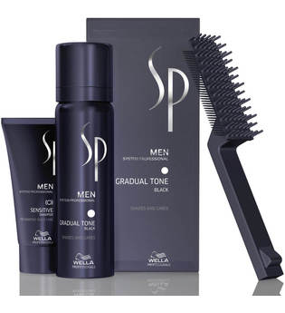 Wella Professionals Men Gradual Tone schwarz 60 ml & Sensitive Shampoo 30 ml 1 Stk. Haartönung 1.0 st