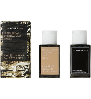 Korres natural products Black Sugar/Oriental Lily/Violet Eau de Toilette für Sie