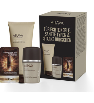 AHAVA Produkte Mineral Shower Gel 200 ml + Mineral Deodorant Roll-On 50 ml + Dead Sea Osmoter Concentrate 2 ml 1 Stk. Pflegeset 1.0 st