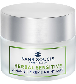 Sans Soucis Herbal Sensitive Johannis Creme Nachtpflege Gesichtscreme 50.0 ml