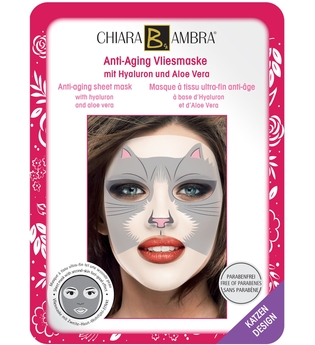 CHIARA AMBRA Tierdesign-Masken Feuchtigkeits-Vliesmaske Katze 1 Stck.