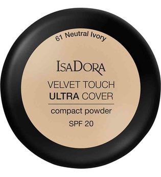 Isadora Velvet Touch Ultra Cover Compact Powder SPF 20 61 Neutral Ivory 7,5 g Kompaktpuder