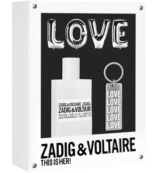 Zadig & Voltaire Damendüfte This is Her! Geschenkset Eau de Parfum Spray 30 ml + Schlüsselanhänger 1 Stk.