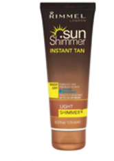 Rimmel Sunshimmer Water Resistant Instant Tan - Light Shimmer 125ml