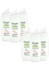 Simple Kind to Skin Nourishing Shower Cream With Geranium Oil 6 x 250ml