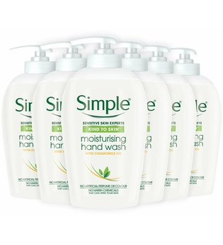 Simple Kind to Skin Moisturising Hand Wash with Chamomile Oil 6 x 250ml