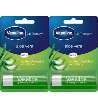 Vaseline Aloe Vera Lip Therapy Balm Sticks 2 x 4g