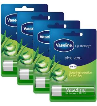 Vaseline Aloe Vera Lip Therapy Balm Sticks 4 x 4g