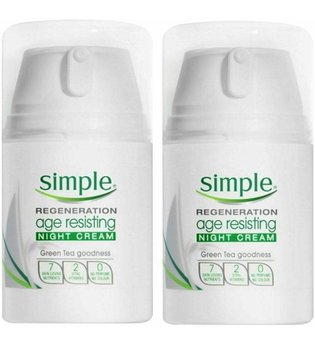 Simple Regeneration Age Resisting Night Cream 2 x 50ml