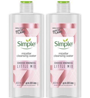Simple Kind to Skin Make-Up Remover Micellar Cleansing Water 2 x 400ml