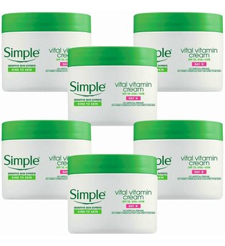 Simple Kind To Skin Vital Vitamin Day Cream With SPF Formula 6 x 50ml