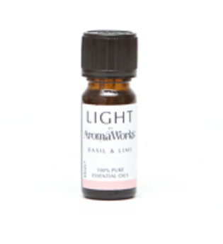 AromaWorks London Light Range Basil and Lime Essential Oil Blend 10ml