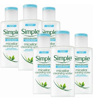 Simple Water Boost Cleansing Micellar Water 6 x 200ml