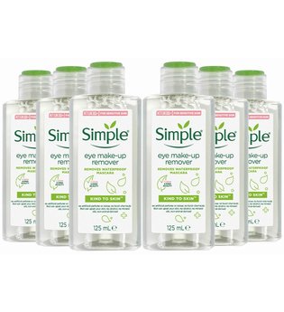 Simple Kind to Skin Eye Make-up Remover 6 x 125ml