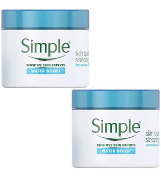 Simple Water Boost Skin Quench Night Cream for Dehyrdated Skin 2 x 50ml