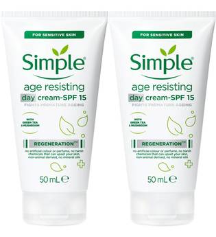 Simple Regeneration Age Resisting Day Cream 2 x 50ml
