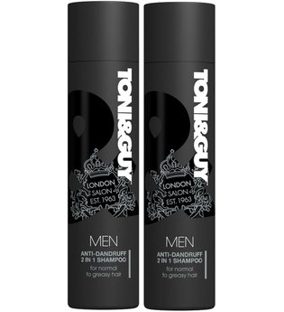Toni & Guy Anti-Dandruff 2 in 1 Shampoo For Men 2 x 250ml