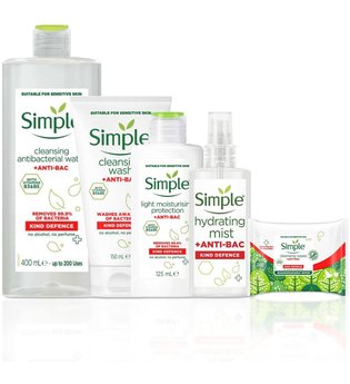 Simple Kind Defence Cleansing, Hydrating and Protecting Bundle