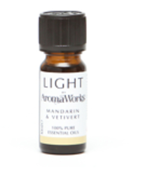 AromaWorks London Light Range Mandarin & Vetivert Essential Oil Blend 10ml
