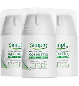 Simple Regeneration Age Resisting Night Cream 3 x 50ml