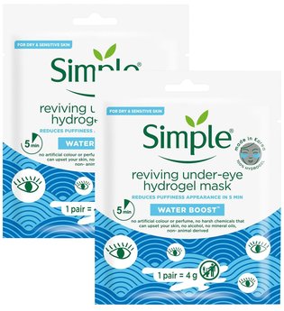 Simple Water Boost Reviving Under-Eye Hydrogel Mask 2 x 4g