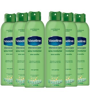 Vaseline Intensive Care Spray Moisturiser Aloe Sooth 6 x 190ml