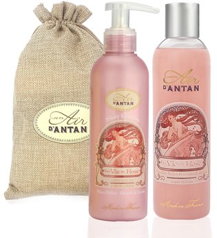 Un Air d'Antan Bath & Body Set La Vie en Rose: 1 Body Moisturiser 200ml + 1 Shower Gel 250ml