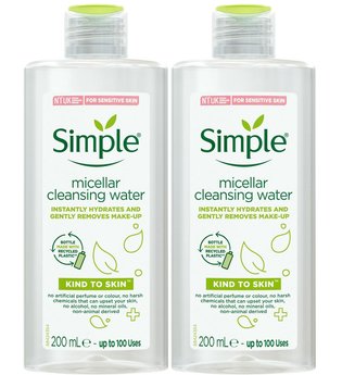 Simple Kind to Skin Micellar Cleansing Water for Sensitive Skin 2 x 200ml