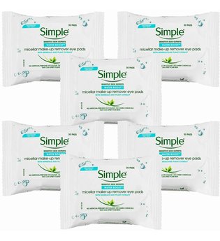 Simple Water Booster Make-up Remover Eye Pads 6 x 30 pads