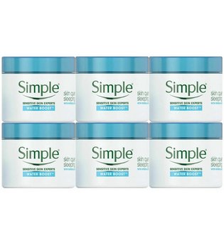 Simple Water Boost Skin Quench Night Cream for Dehyrdated Skin 6 x 50ml
