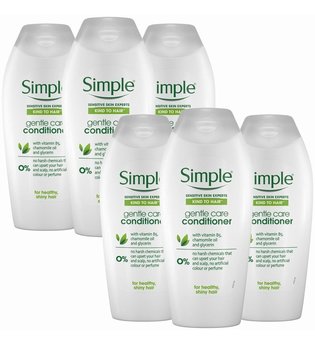 Simple Kind to Hair Gentle Care Conditioner with Vitamin B5 6 x 400ml