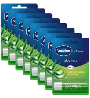Vaseline Aloe Vera Lip Therapy Balm Sticks 8 x 4g