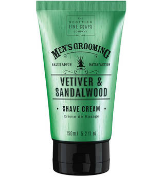 Scottish Fine Soaps Produkte Vetiver & Sandalwood Shave Cream Rasiercreme 150.0 ml