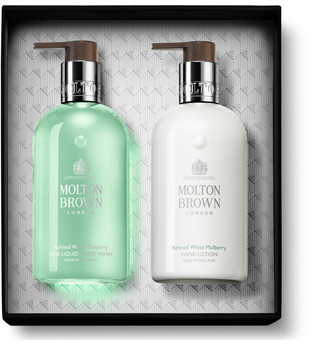 Molton Brown Limited Edition Fine Liquid Hand Wash Refined White Mulberry 300 ml + Hand Lotion Refined White Mulberry 300 ml 1 Stk. Geschenkset 1.0 st