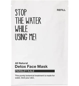 Stop The Water While Using Me! - All Natural Parsley Kale Detox Face Mask, Refill Sachet - -all Natural Kale Detox Mask Refill 50ml