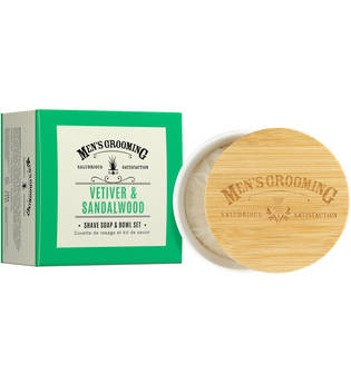 Scottish Fine Soaps Vetiver & Sandalwood Shave Soap & Bowl Set Gesichtspflegeset 100.0 g
