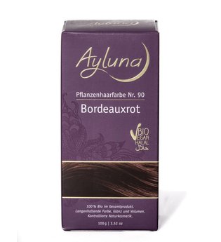 Ayluna Naturkosmetik Haarfarbe - Nr.90 Bordeauxrot Pflanzenhaarfarbe 100.0 g