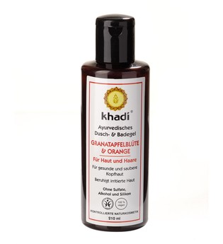 Khadi Naturkosmetik Dusch-& Badegel - Granatapfel & Orange 210ml Duschgel 210.0 ml