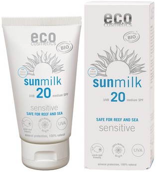 Eco Cosmetics Sonnenmilch - LSF20 Sensitive Sonnencreme 75.0 ml