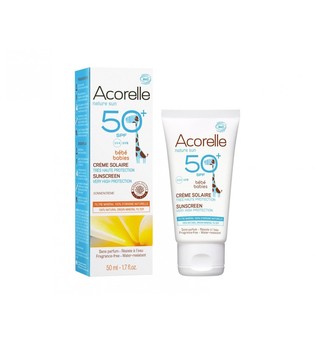 Acorelle Babies Organic SPF50+ Sunscreen – 3 Months and Up 50 ml
