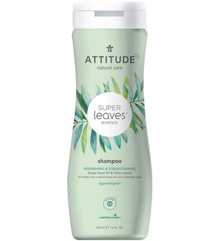 Attitude Super Leaves Science Shampoo - Nährend & Kräftigend: Erneuert & kräftigt trockenes, geschädigtes Haar Shampoo 473.0 ml