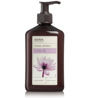 Ahava Körperpflege Deadsea Water Lotusblüte & Kastanie Mineral Botanic Velvet Body Lotion 400 ml