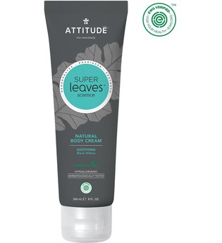 Attitude Super Leaves Science MEN Body Cream - Beruhigend mit Schwarz-Weide Bodylotion 240.0 ml