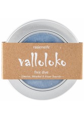 Valloloko Free Dive Limette, Menthol & blaue Tonerde Rasierseife 100 g