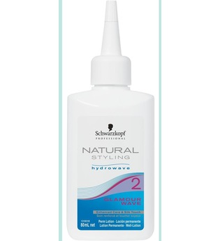 Schwarzkopf Natural Styling Hydrowave Glamour Wave 2 - für gefärbtes, gesträhntes oder poröses Haar, Portionsflasche 80 ml